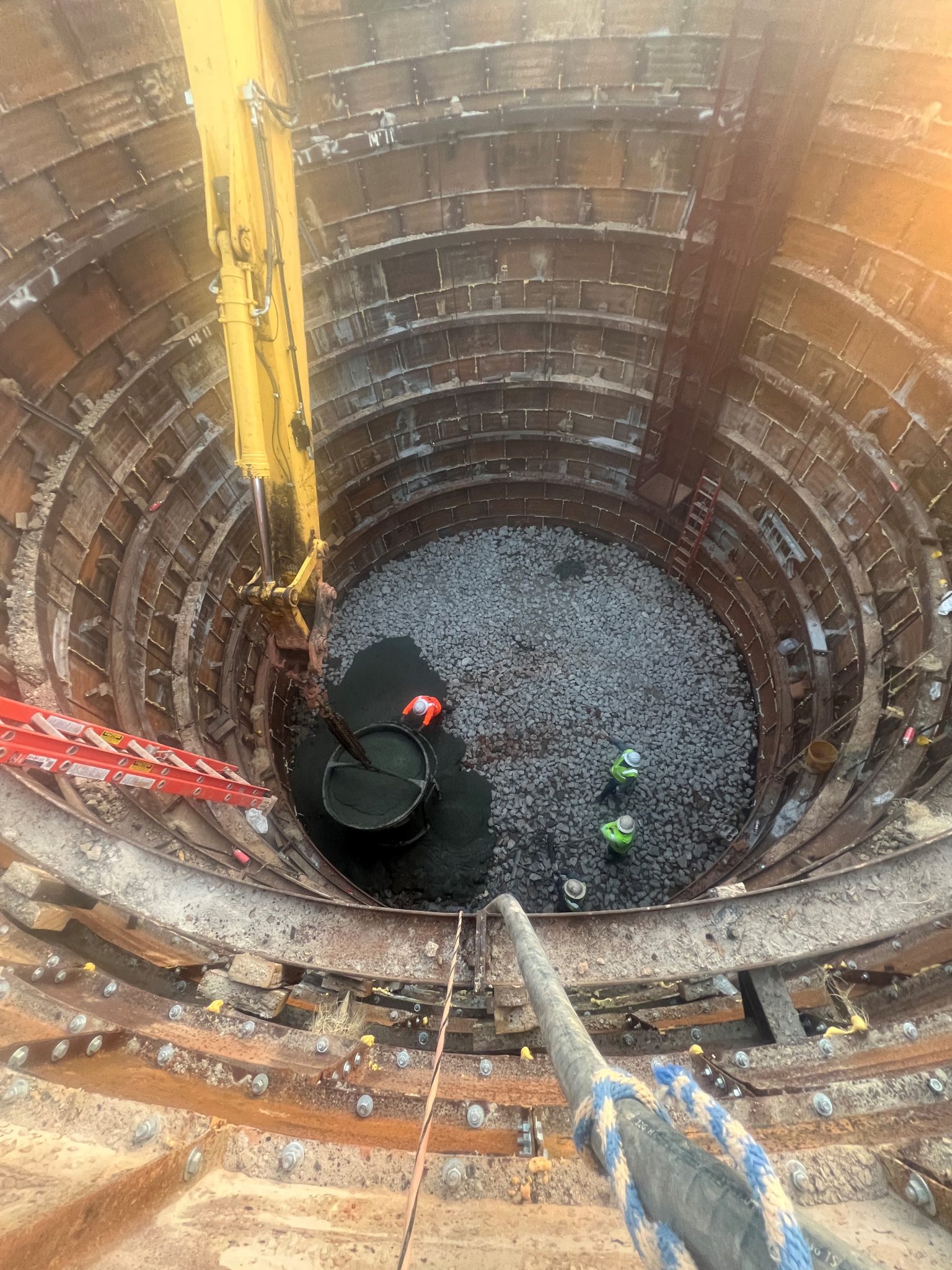 KM5 – Seal Slab Poured at HCFCD Launch Shaft – September 2025