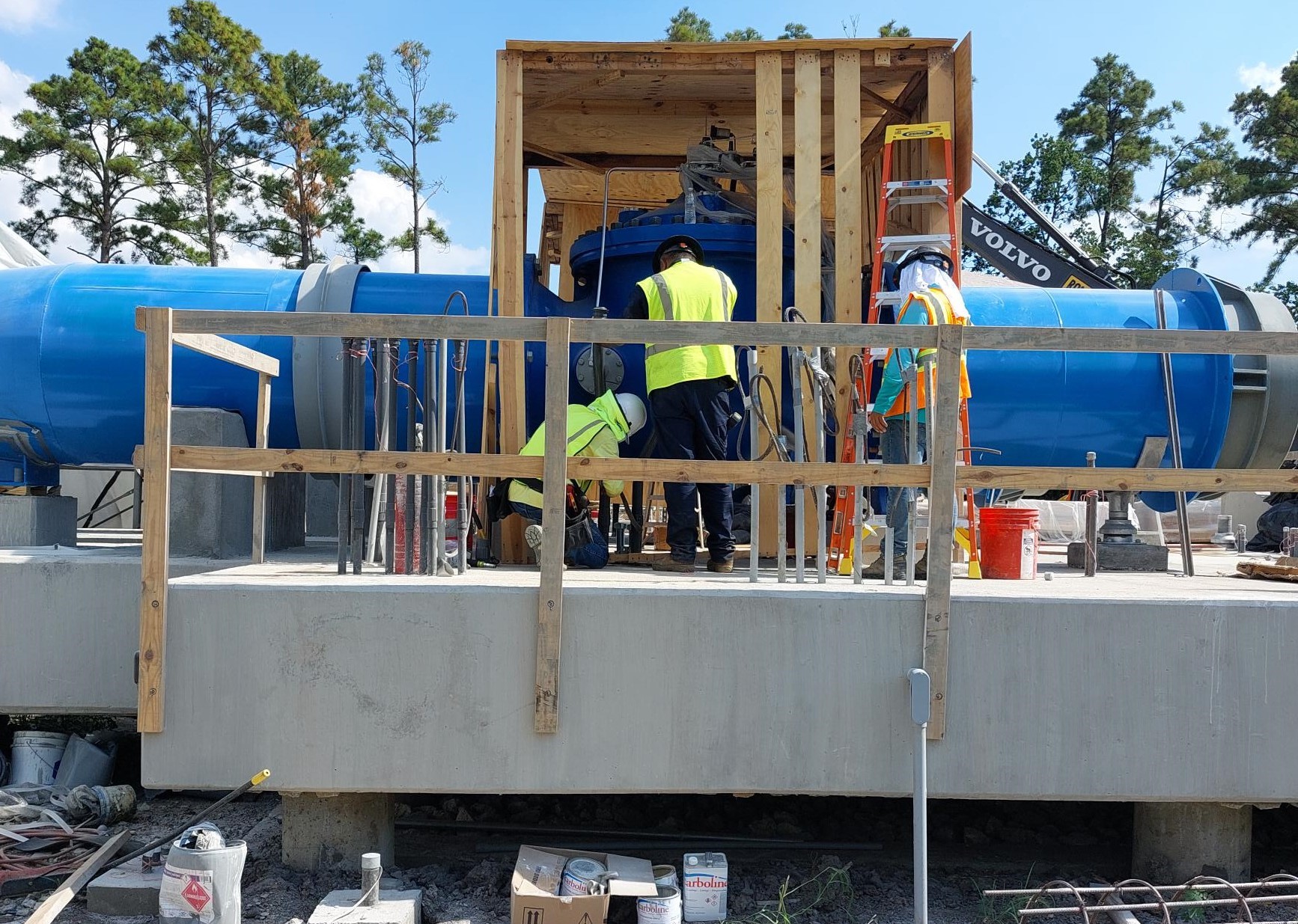 NEMS – Cla Val Enclosure being Installed – September 2025
