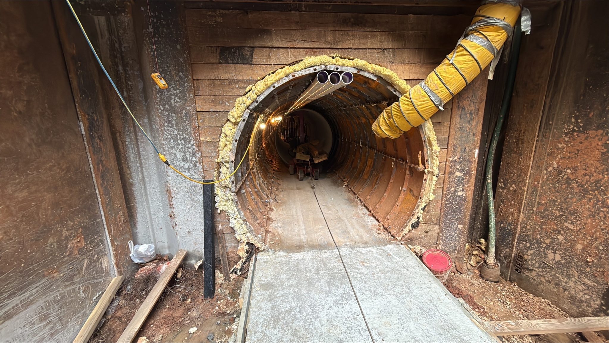 KM4 – Threading Carrier Pipe at SH-99 – October 2025