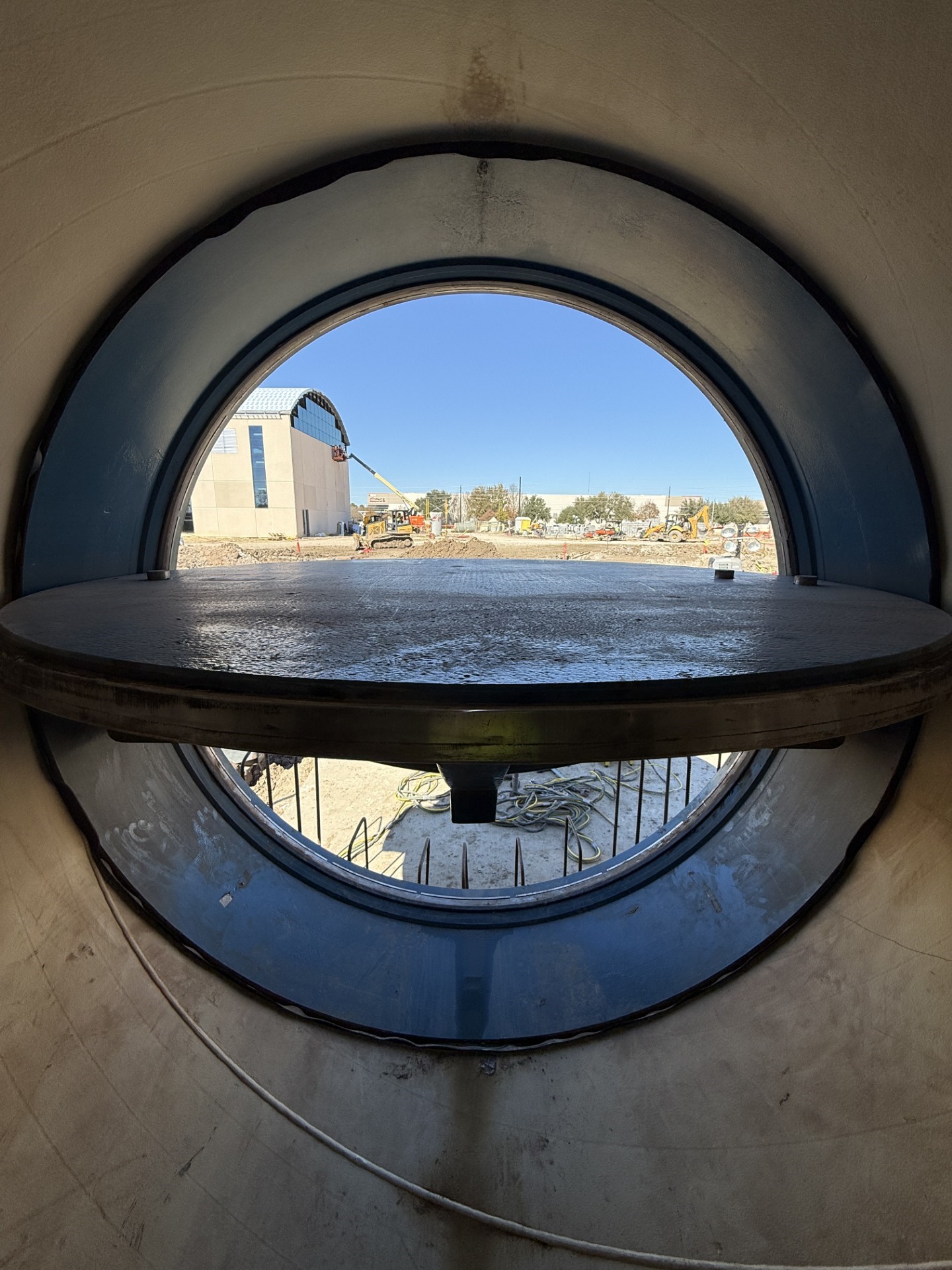 RePump Station – Aerial Pipe Looking Out at Pump Station January 2026