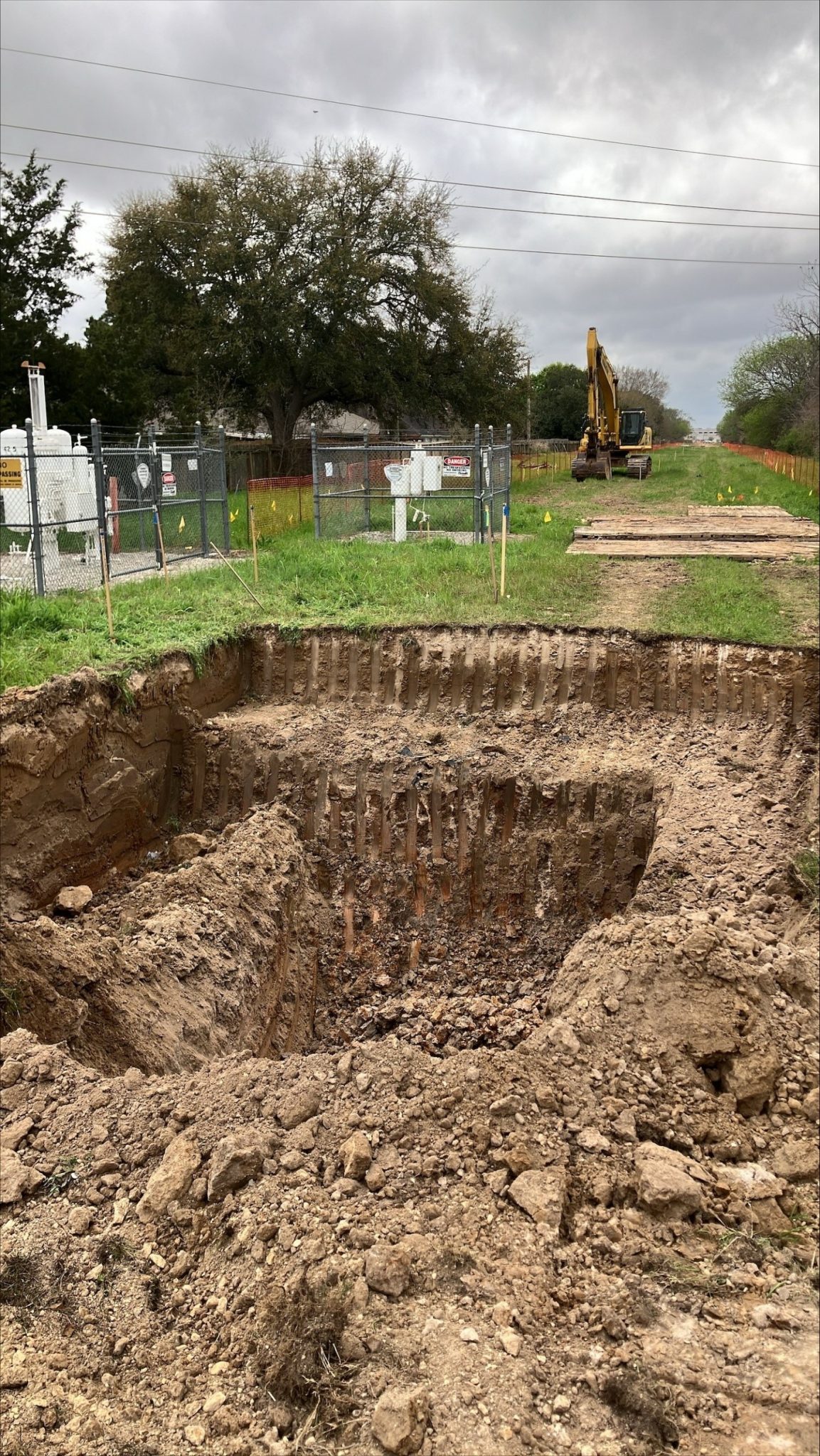 KM-3 – Launch Shaft Excavation at NGPL Easement – February 2026