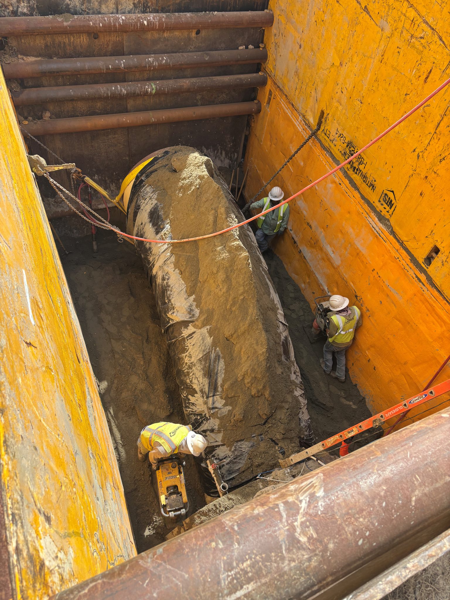 KM-5 – Installing Pipe Bends & Backfilling Colonial Shaft – February 2026