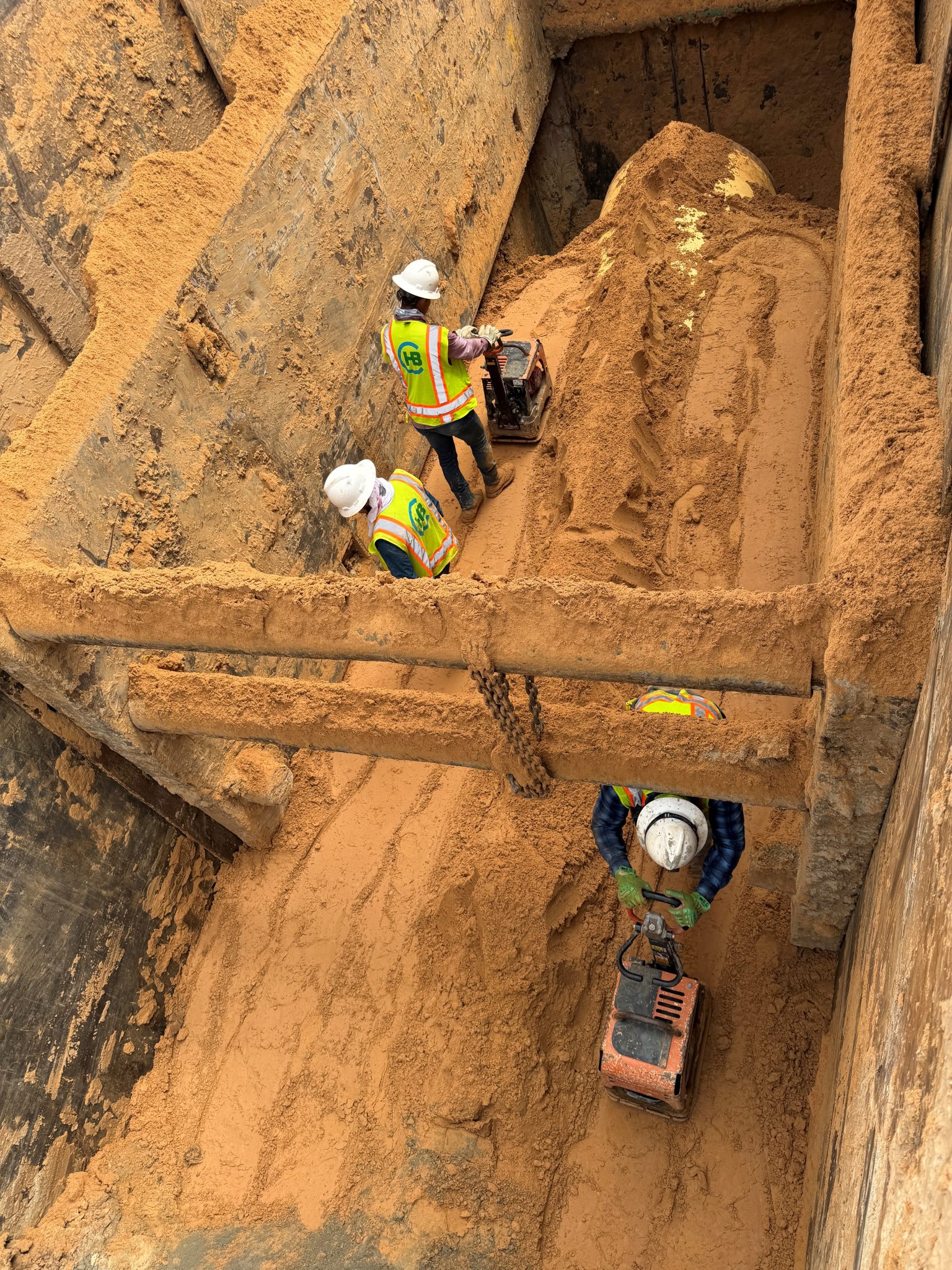 KM-1 – Plate Compaction on Bank Sand