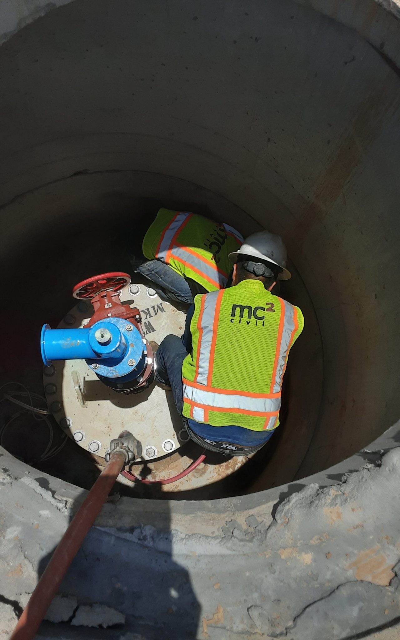 KM-2 – Continuing Work on Plumbing Access Manways