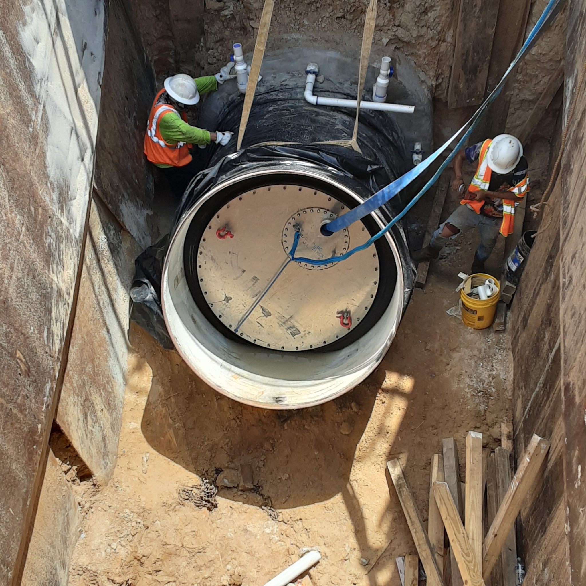 KM-3 – Annular Grouting Setup at NGPL Easement Tunnel – June 2026