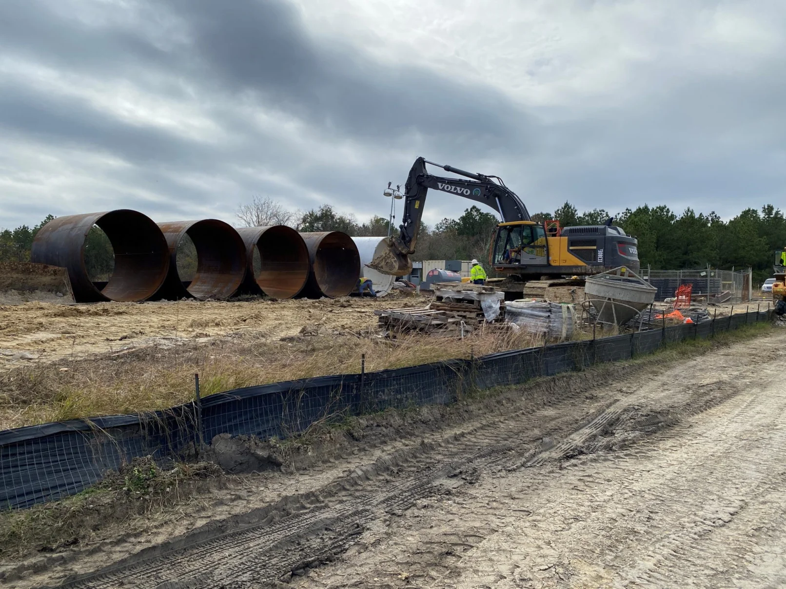 A1-A2 - Seal Slab Curing at E Mt Houston Launch Shaft (Dec 2023)